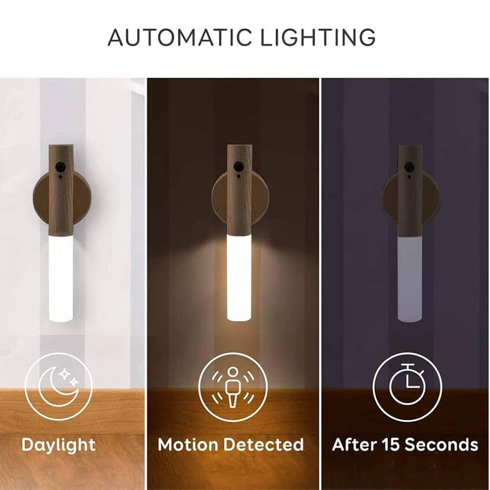 💡 SYMYNELEC Motion Sensor Night Light – 2 PCS | 3000K Warm Light